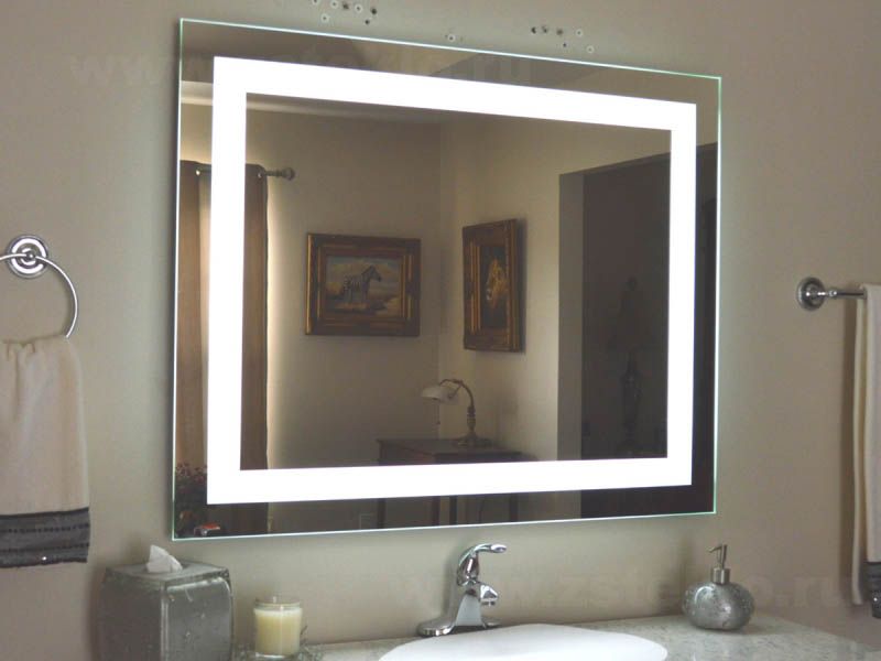 Зеркало Turister прямоугольное 80*90 см с передней LED подсветкой (ZPK8090)