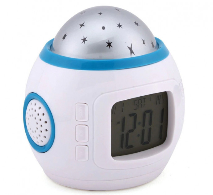 Годинник з будильником та проектором зіркового неба UKC 1038 (200641)