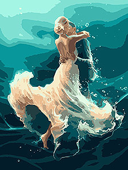 Картина за номерами Ідейка "На хвилі танцю" 40х50см KHO4566