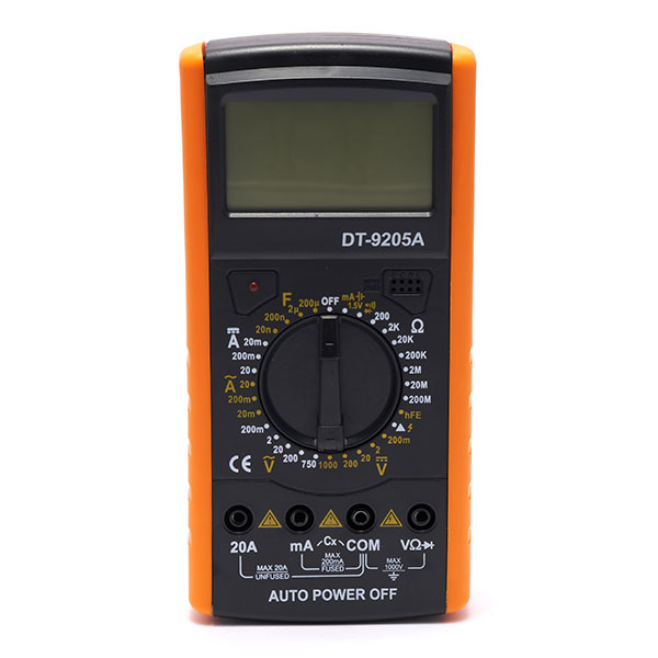 Цифровой мультиметр тестер Digital DT-9205A1 Оранжевый