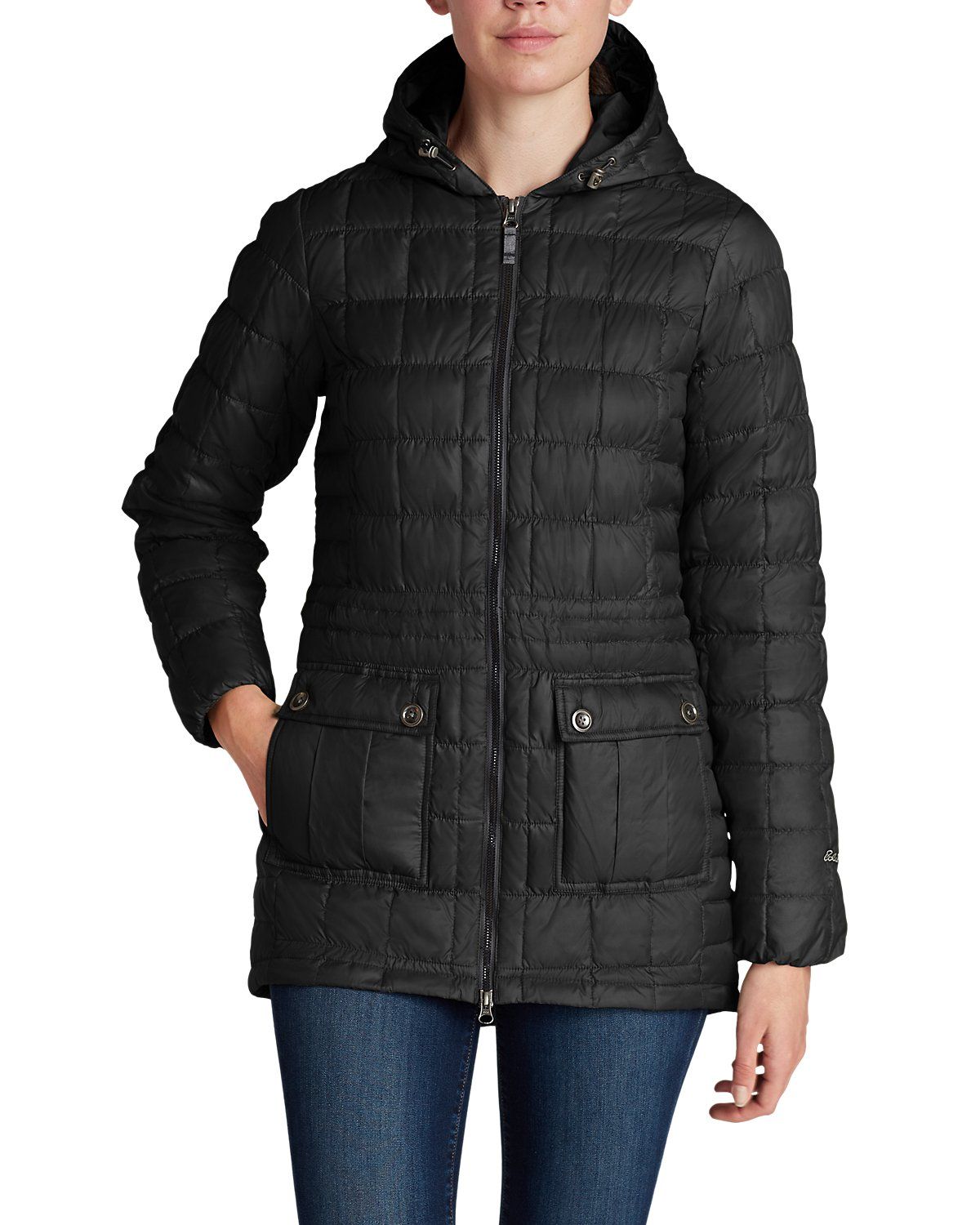 Куртка Eddie Bauer Women Super Sweater Down Parka M Черный (5085CN)