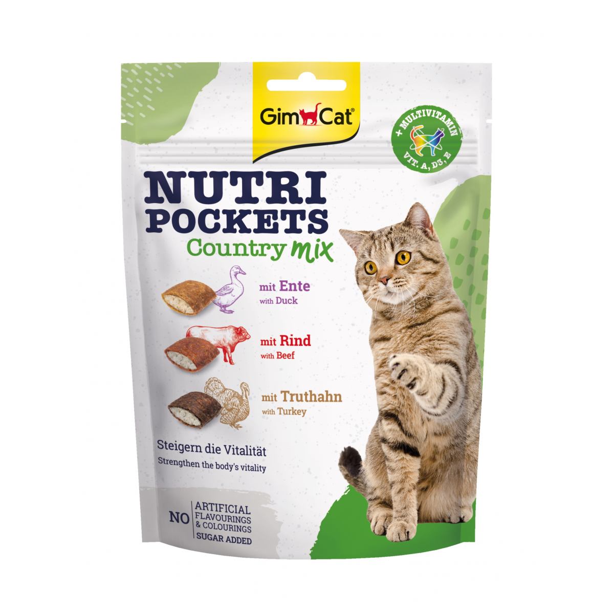 Лакомство для кошек GimCat Nutri Pockets Country Mix, 150 г