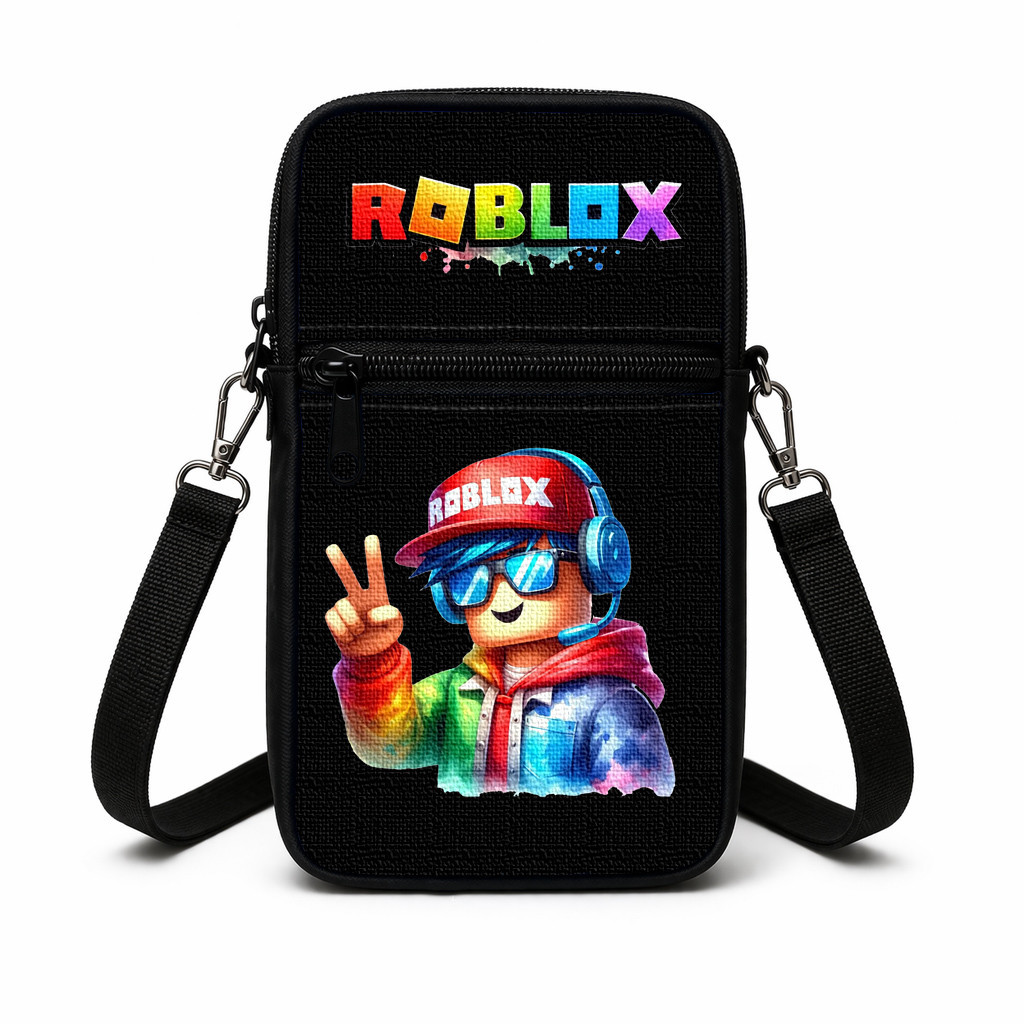 Дитяча сумка через плечо Roblox, 19×10×5 см, поліестер, багатокольорова