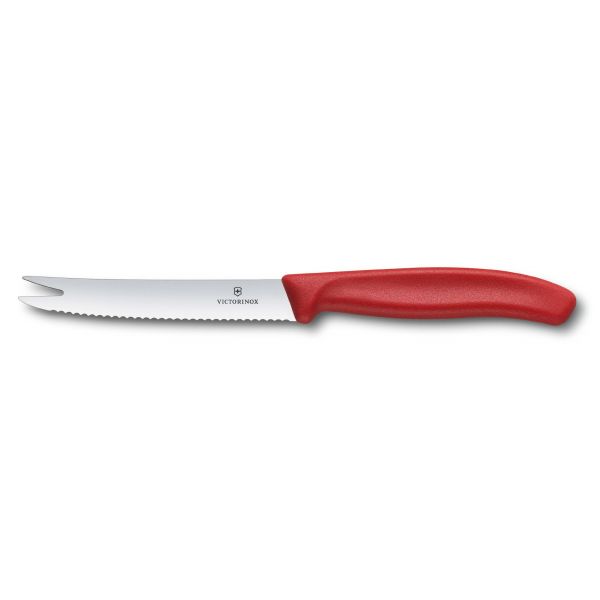 Кухонный нож Victorinox SwissClassic для сыра 110 мм серрейтор Красный (6.7861)