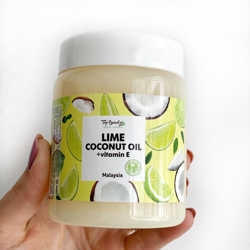 Ароматизована олія для обличчя, тіла та волосся Top Beauty банку 250 мл Lime-Coconut