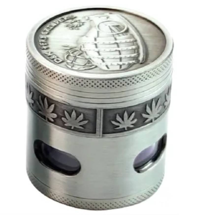 Гриндер для измельчения табака Changfeng D&K Гранаты DK-5081-X4 Silver 4 (15709-hbr)
