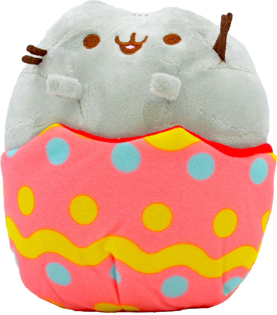 Мягкая игрушка кот в яйце VOLRO Pusheen cat Серый (vol-648)