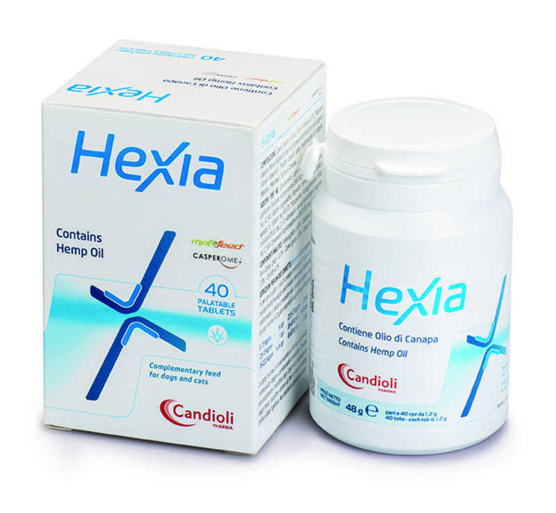 Обезболивающая добавка Гексия Candiol contains Hemp oil 40 шт. PAE3296