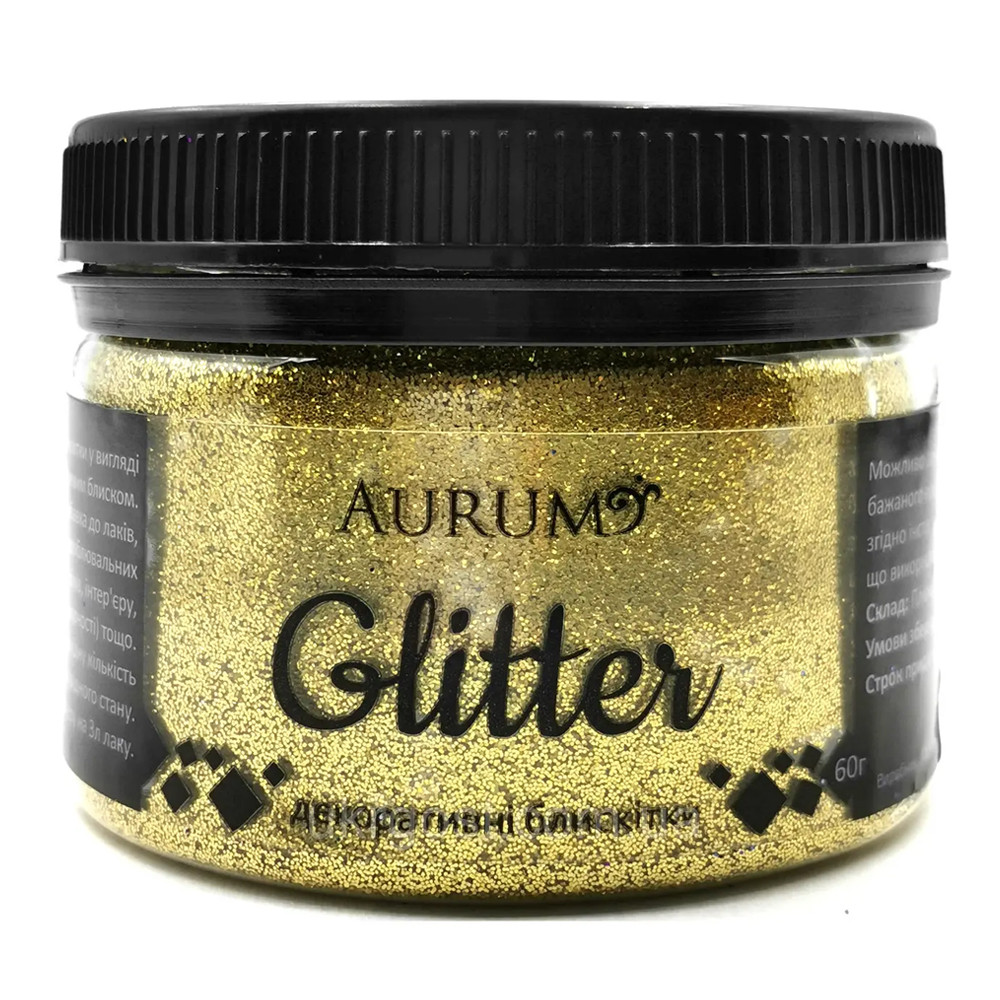 Декоративные блестки Глиттер AURUM № 04 Золото 60 г