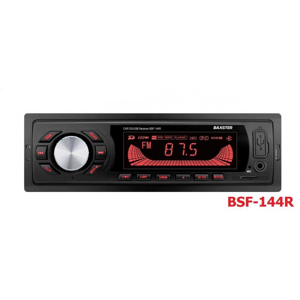 Магнітола BAXSTER BSF-144 red (без диска)