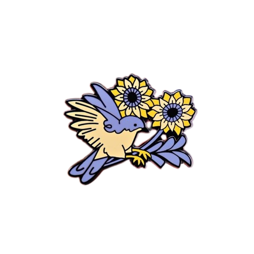 Значок BROCHE Ласточка разноцветный BRGV113304