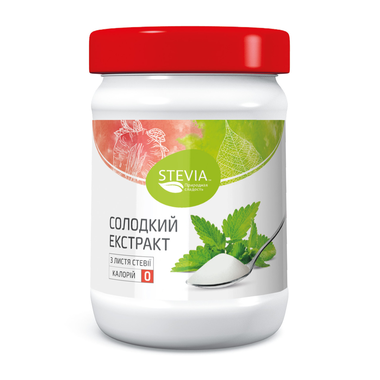 Натуральний замінник цукру Stevia у банку 150 г (4820130350037)