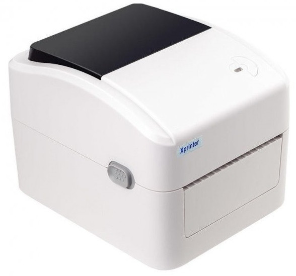 Термопринтер етикеток наклейок та чеків Xprinter XP-420B 108мм USB Білий