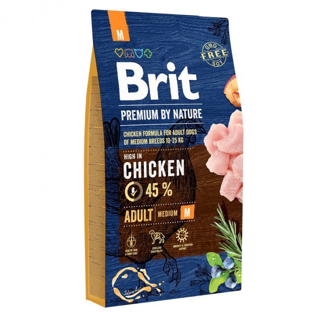 Сухий корм для дорослих собак середніх порід Brit Premium Adult M 8 кг