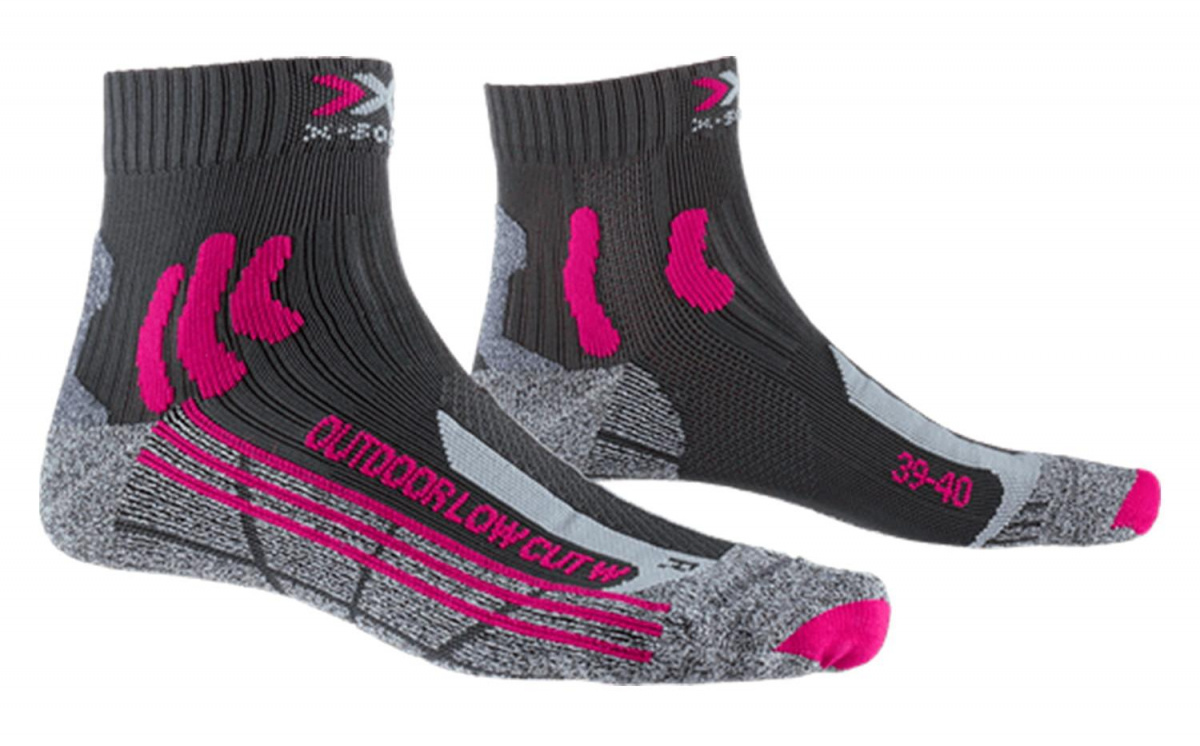 Шкарпетки X-Socks Trek Outdoor Low Cut Women 41-42 Чорний/Фіолетовий (1068-XS-TS16S19W 41-42 G0)