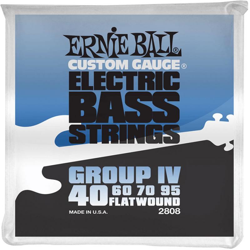 Струни для бас-гітари Ernie Ball 2808 Flatwound Bass Group IV 40/95