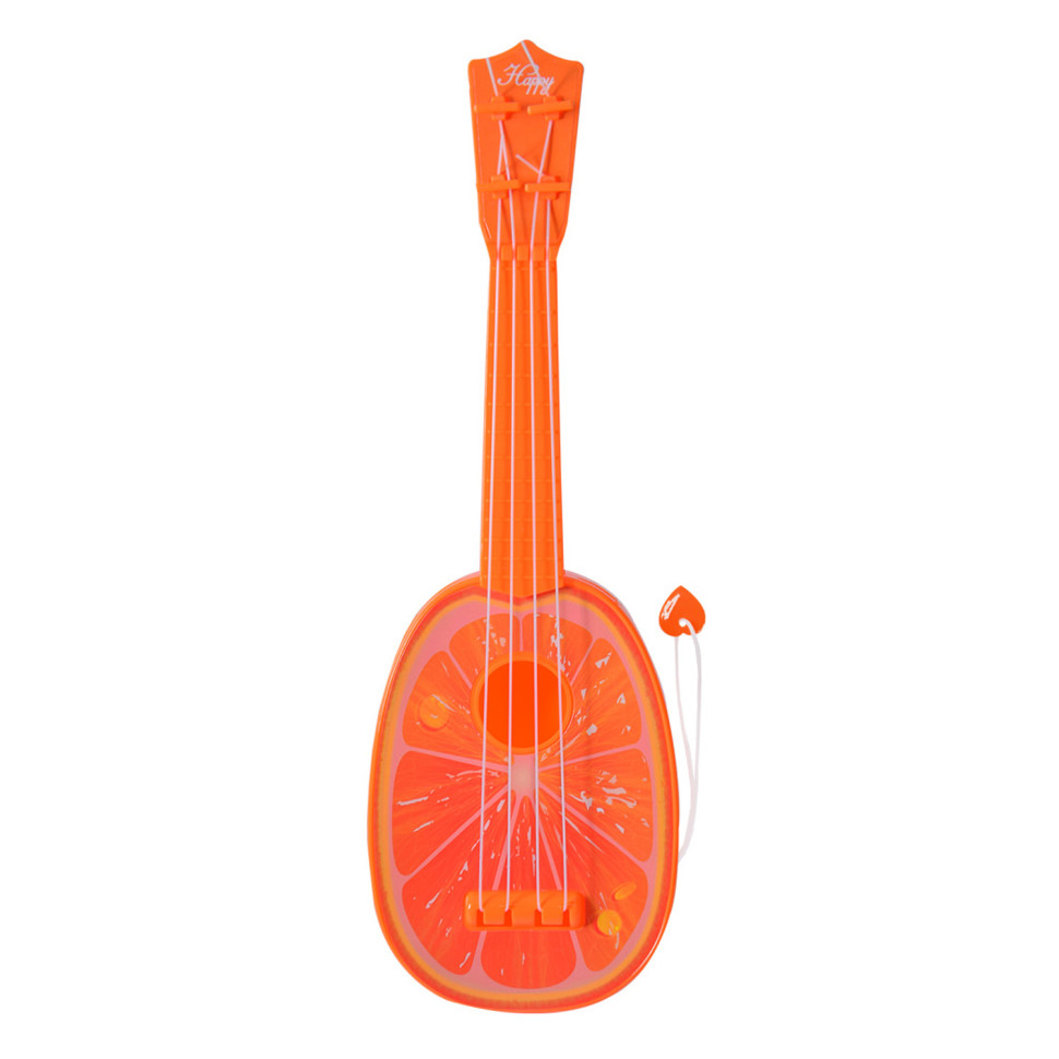 Игрушечная гитара Фрукты Bambi 8195-4 пластиковая Апельсин
