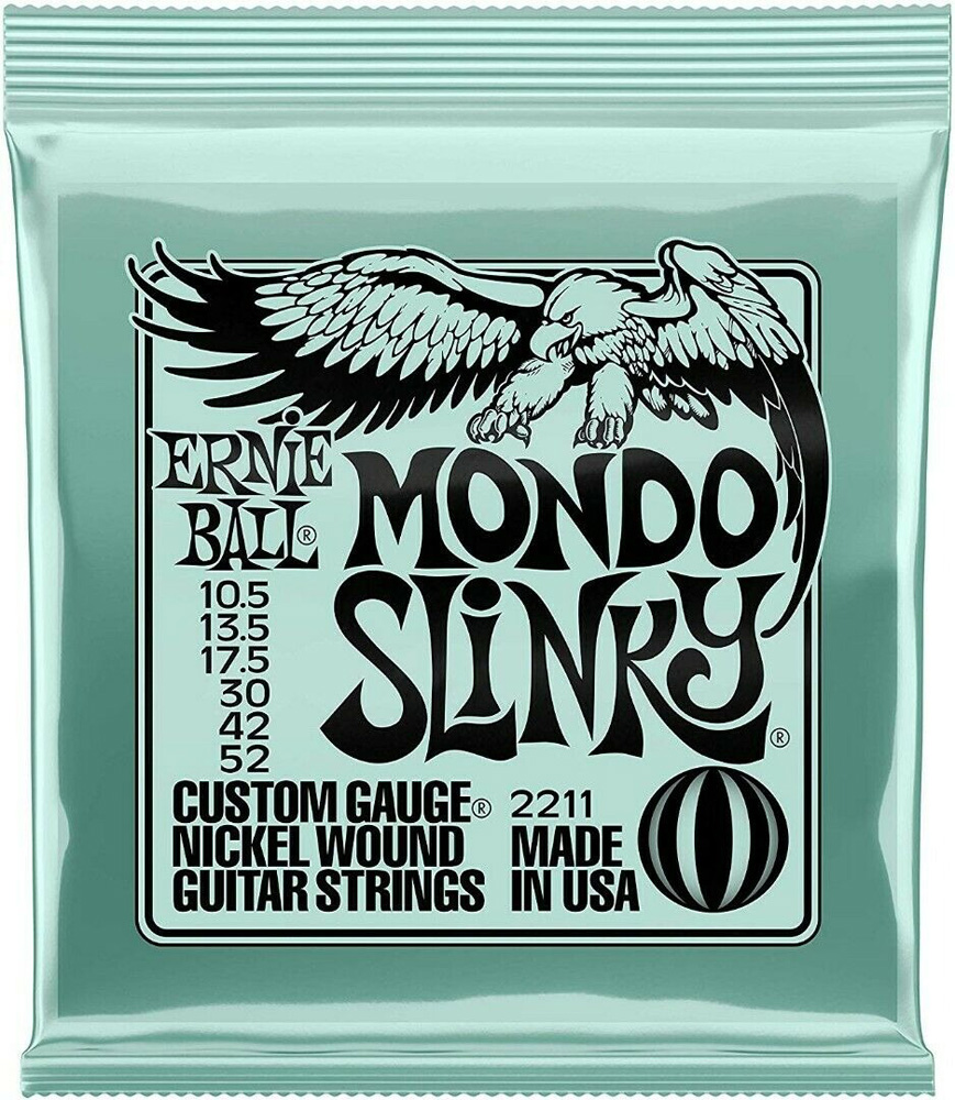 Струни для електрогітари Ernie Ball 2211 Mondo Slinky Nickel Wound 10.5/52