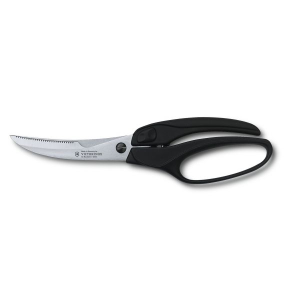 Кухонні ножиці для обробки птиці Victorinox Professional 25 см Чорні (7.6344)