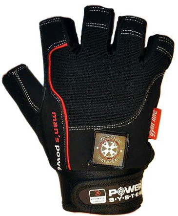 Перчатки для фитнеса и тяжелой атлетики Power System Man Power PS-2580 XS Black