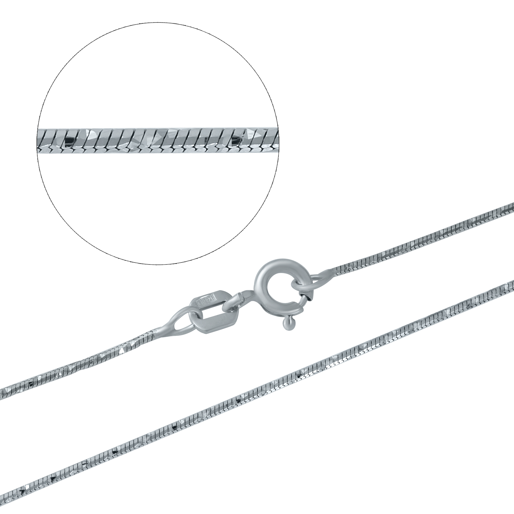 Серебряная цепочка SilverBreeze без камней 50 см (1479773)
