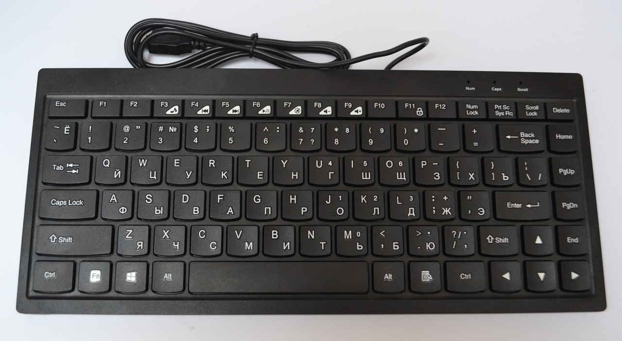 Клавиатура мини проводная USB Vogue 658 Black (np2_0762)
