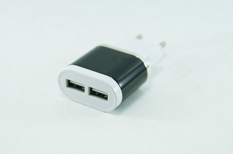 Адаптер на 2 USB White-black (hub_np2_0592)