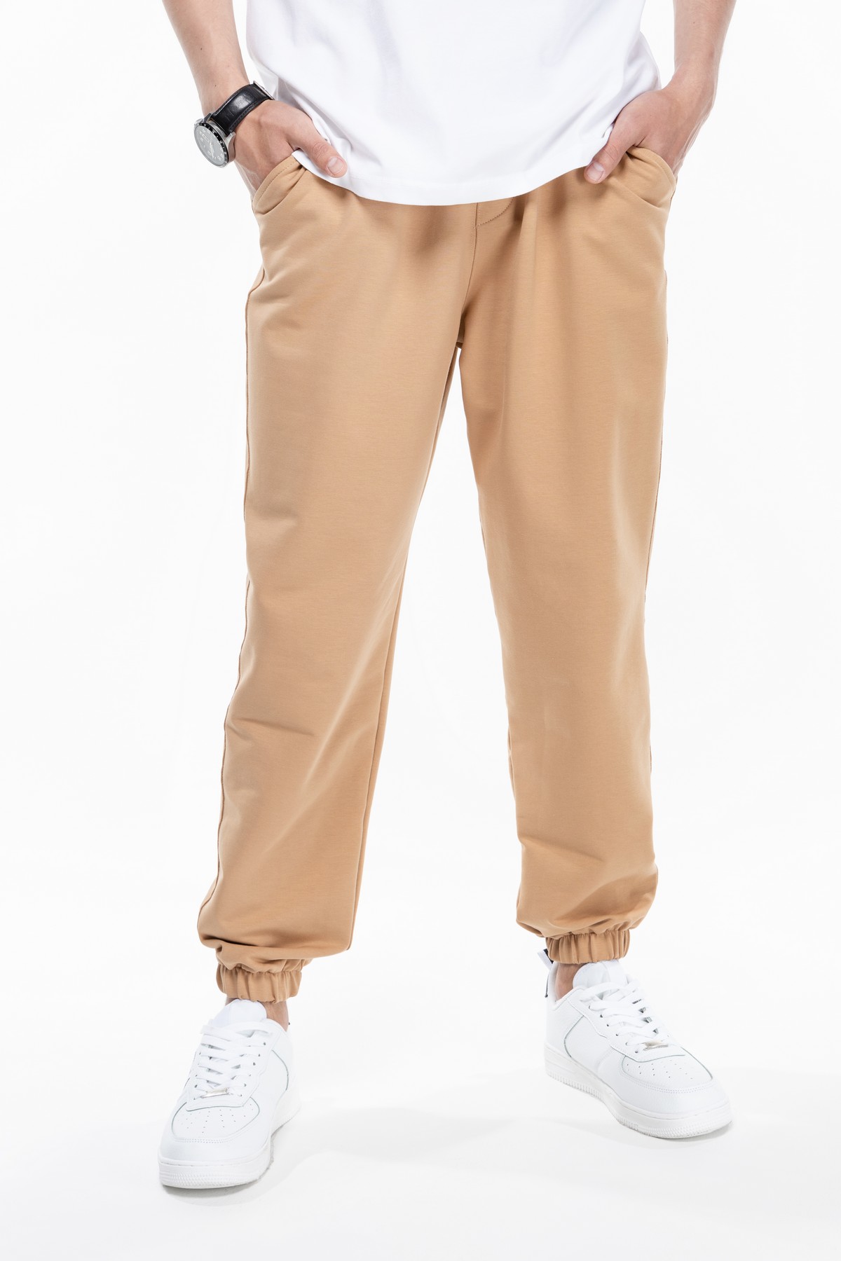 Спортивные штаны мужские Breezy 23203001 S Темно-бежевый (2000989755234)
