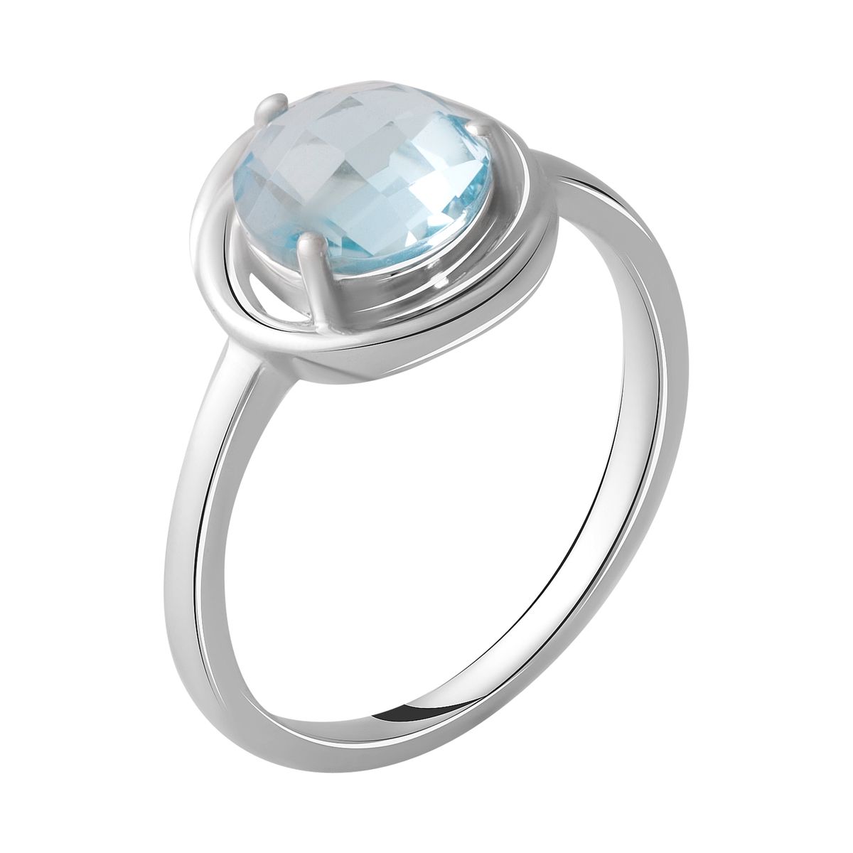 Серебряное кольцо SilverBreeze с натуральным топазом 2.11ct (2049340) 17.5 размер