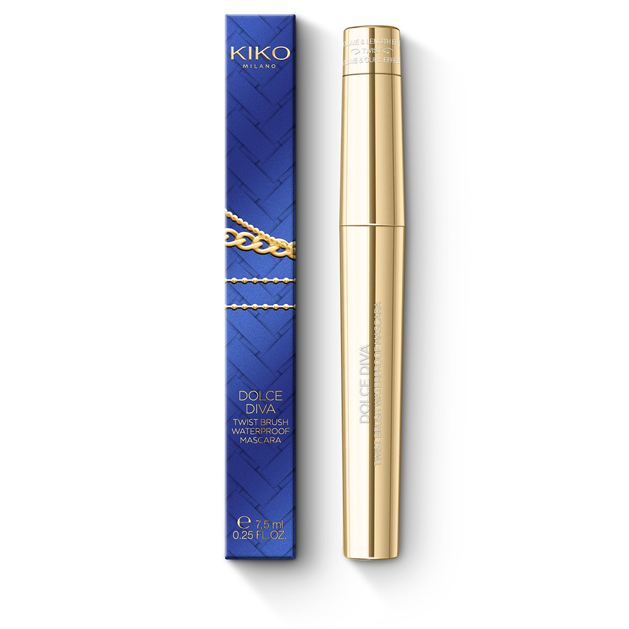 Водостойкая тушь Kiko Milano Dolce Diva Twist Brush Waterproof Mascara