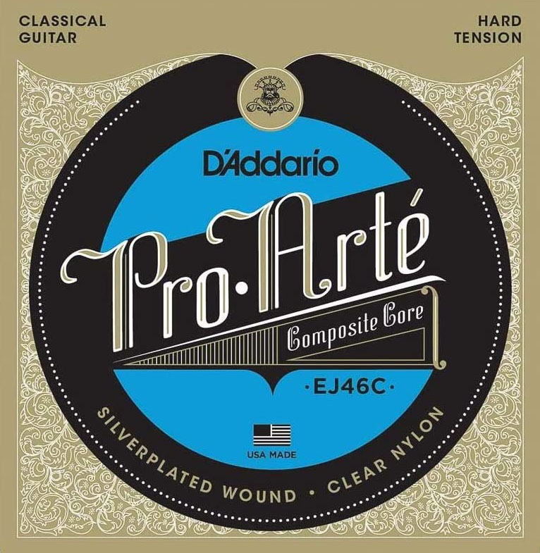 Струны для классической гитары D'Addario EJ46C Classical Silverplated Wound Nylon Hard Tension