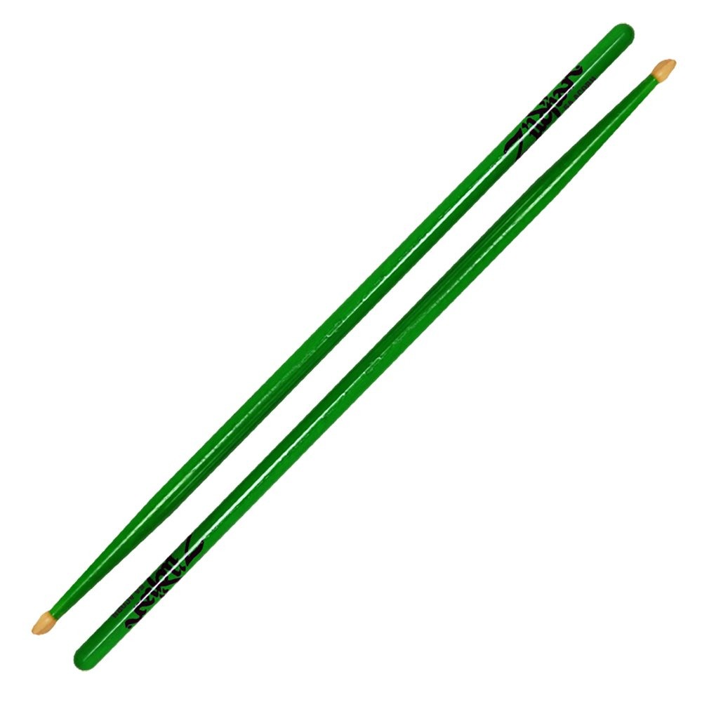 Барабанні палички Zildjian Z5AACDGG 5A Acorn Neon Green Drumsticks