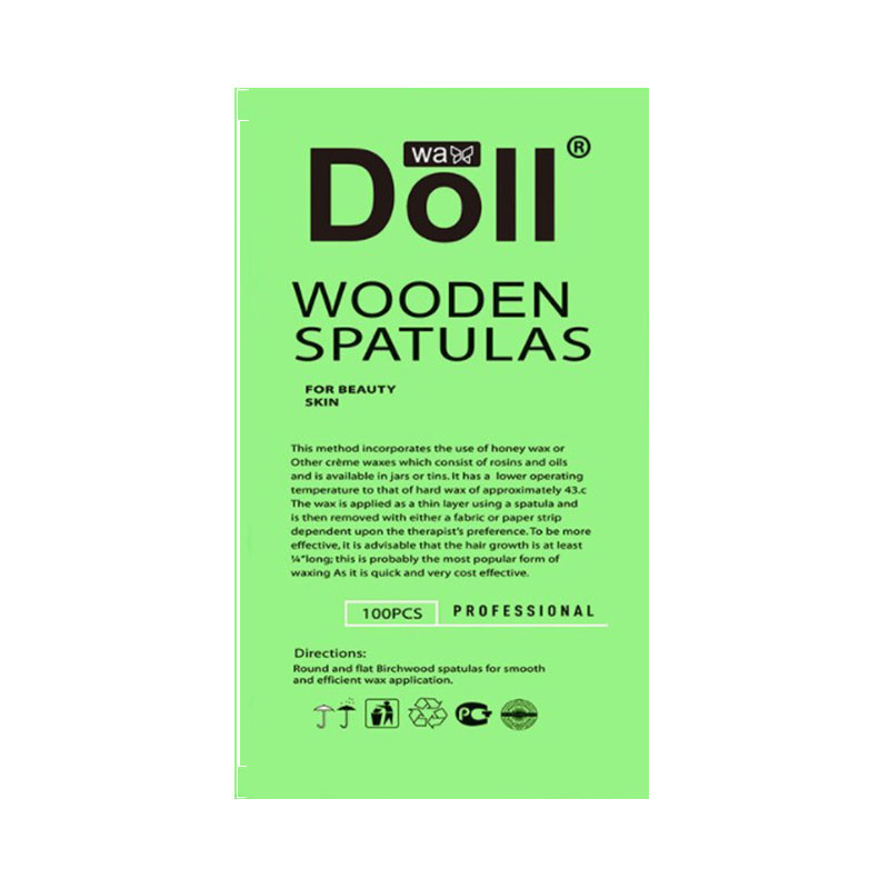 Палочка-шпатель для депиляции Doll Wax YZ005 100 шт.