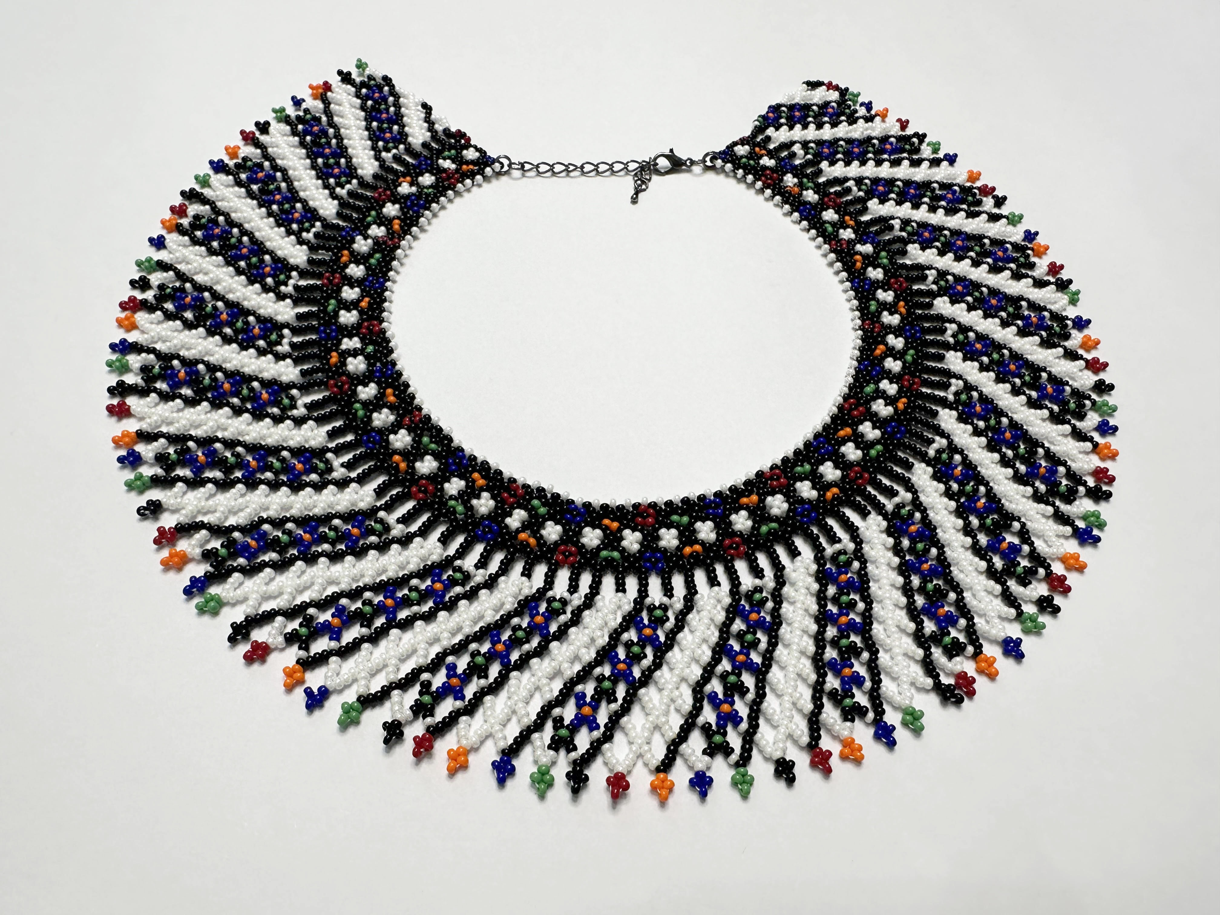 Традиционная украинская силянка из чешского бисера HatynkaUA Necklace 36 см Разноцветный (SUN999_56)