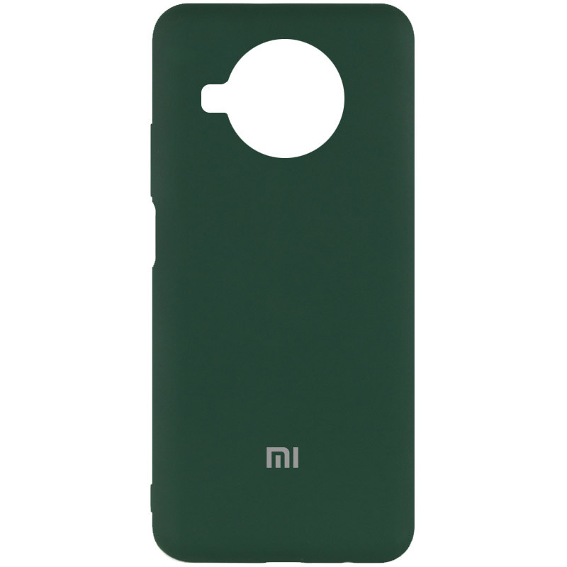 Чохол Silicone Cover My Color Full Protective (A) для Xiaomi Redmi Note 9 Pro 5G (Зелений / Dark green) 1094226