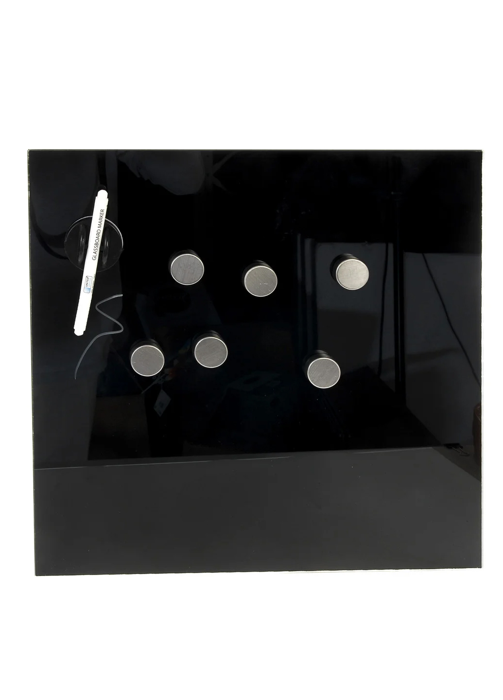 Магнітна скляна дошка UNITED OFFICE чорний K10-111034