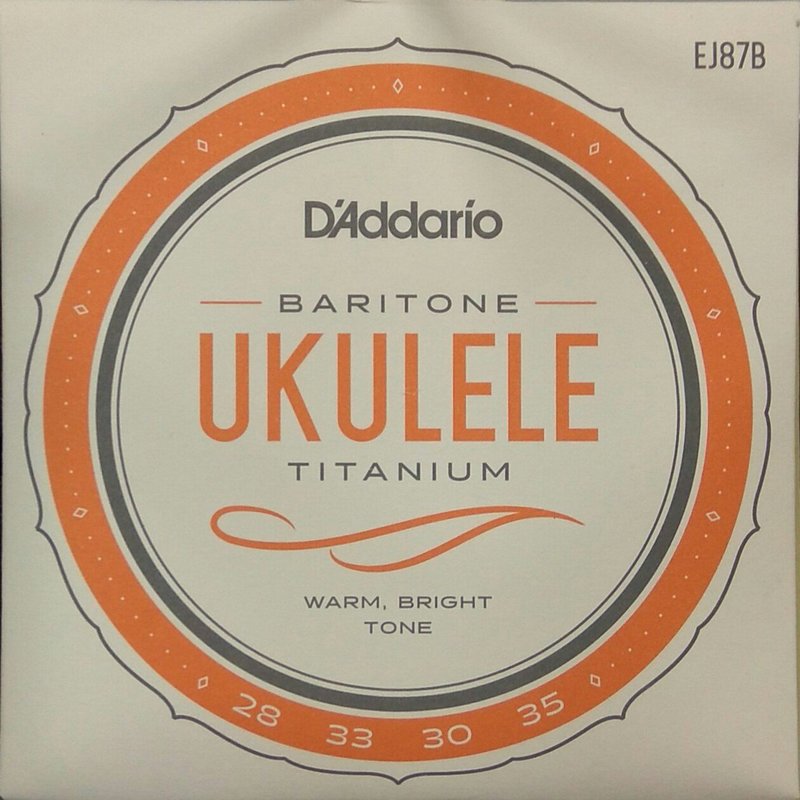 Струны для укулеле D'Addario EJ87B Titamium Baritone Ukulele Strings 28/35