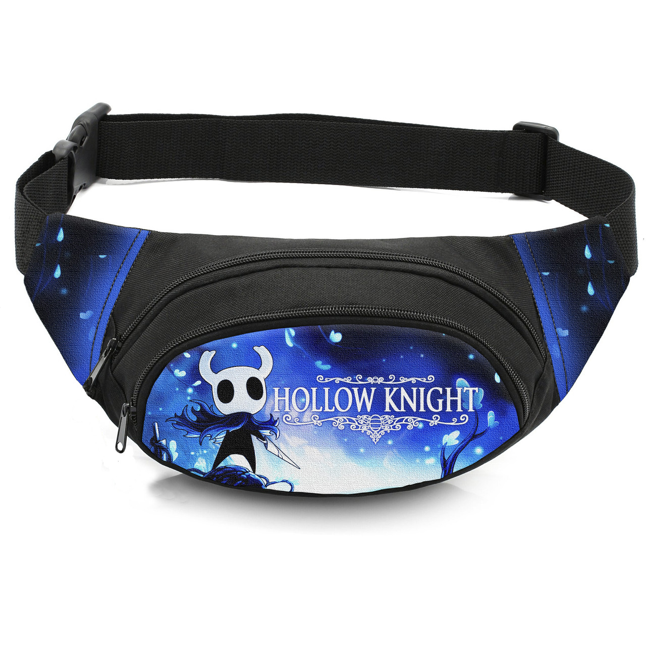 Дитяча сумка-бананка Hollow Knight, чорна, 32×8×13 см