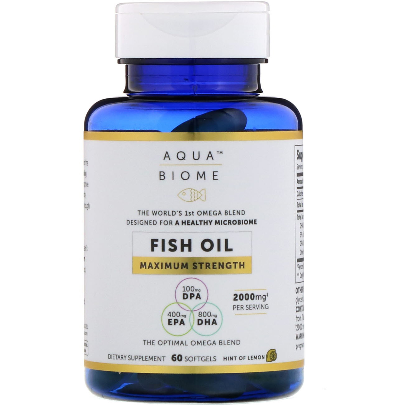Рыбий жир максимальная сила Fish Oil Maximum Strength Enzymedica 60 гелевых капсул