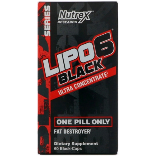 Комплексный жиросжигатель Nutrex Lipo-6 Black Ultra Concentrate Stim-Free 60 Caps