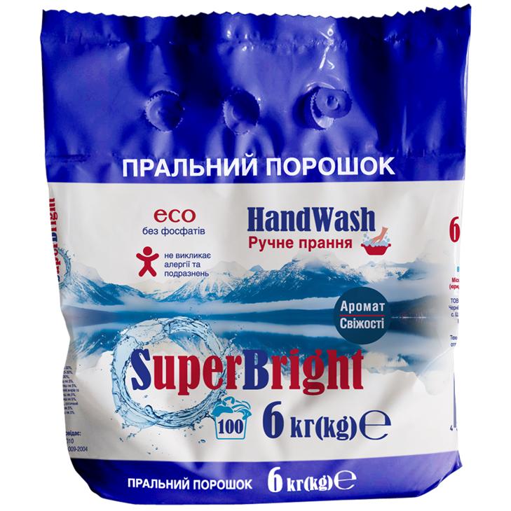 Стиральный порошок Super Bright ручная стирка 6 кг (90772680)