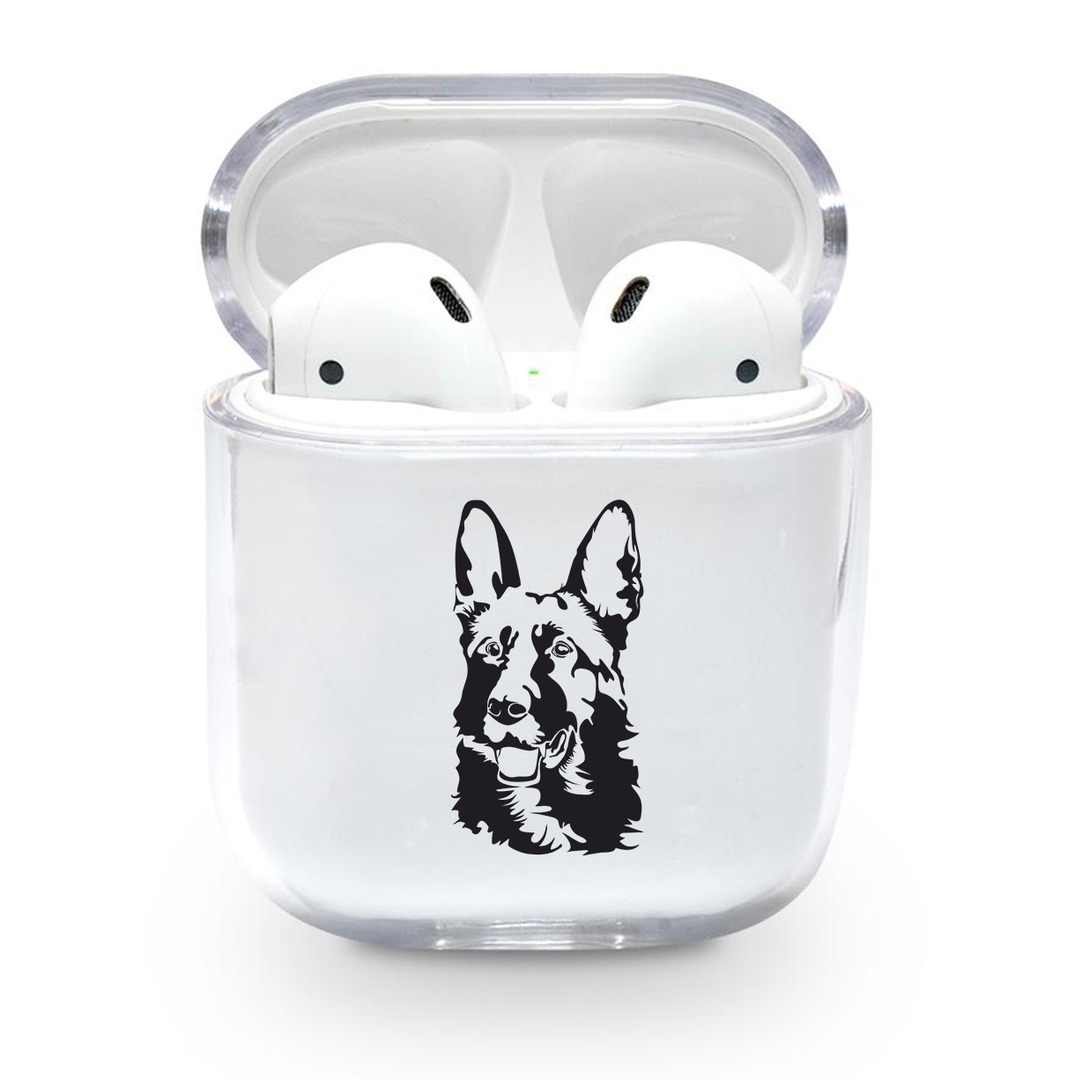 Прозорий силіконовий чохол Apple AirPods - Dog (KAP1139)