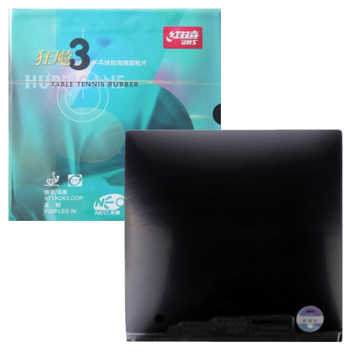 Накладка DHS Neo Hurricane 3 National Blue - 40 2.15 мм Черный