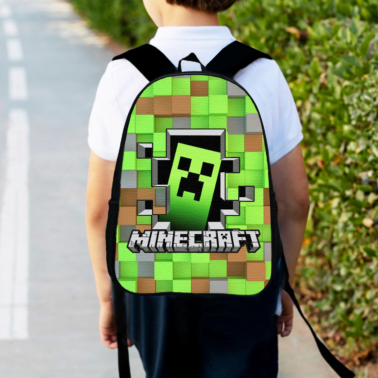 Дитячий рюкзак Minecraft 34х27х13 см, водонепроникний, різнокольоровий — арт. 2342422354