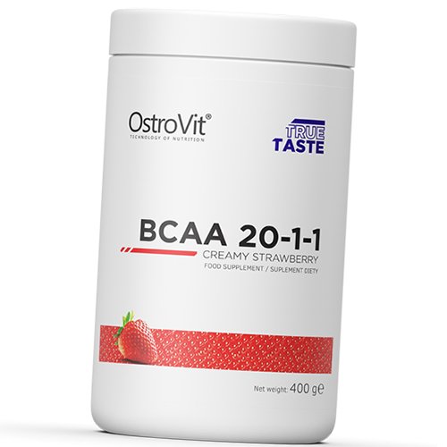 Амінокислоти BCAA 20:1:1 Ostrovit 400г Полуниця (28250011)