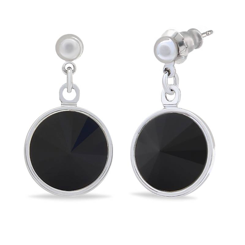 Сережки KOBI Rivoli Kolo 12 мм зі Swarovski (7740-1076-16-32)