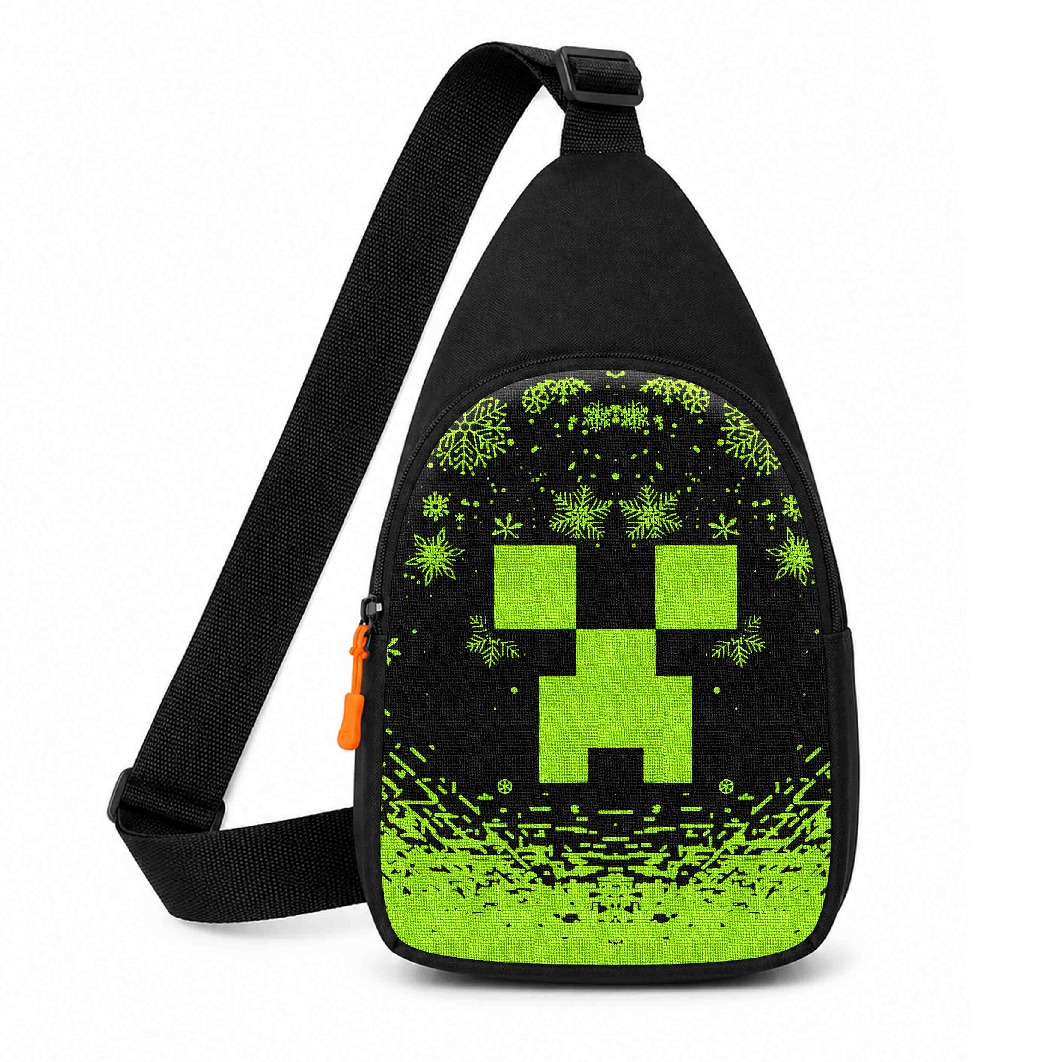 Дитяча сумка через плече Minecraft Крипер, 29×17×5 см, чорна