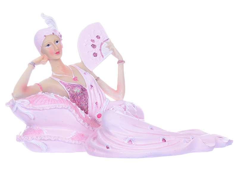 Фігурка декоративна Lady in pink 25х14х15 см Lefard AL96546 Білий