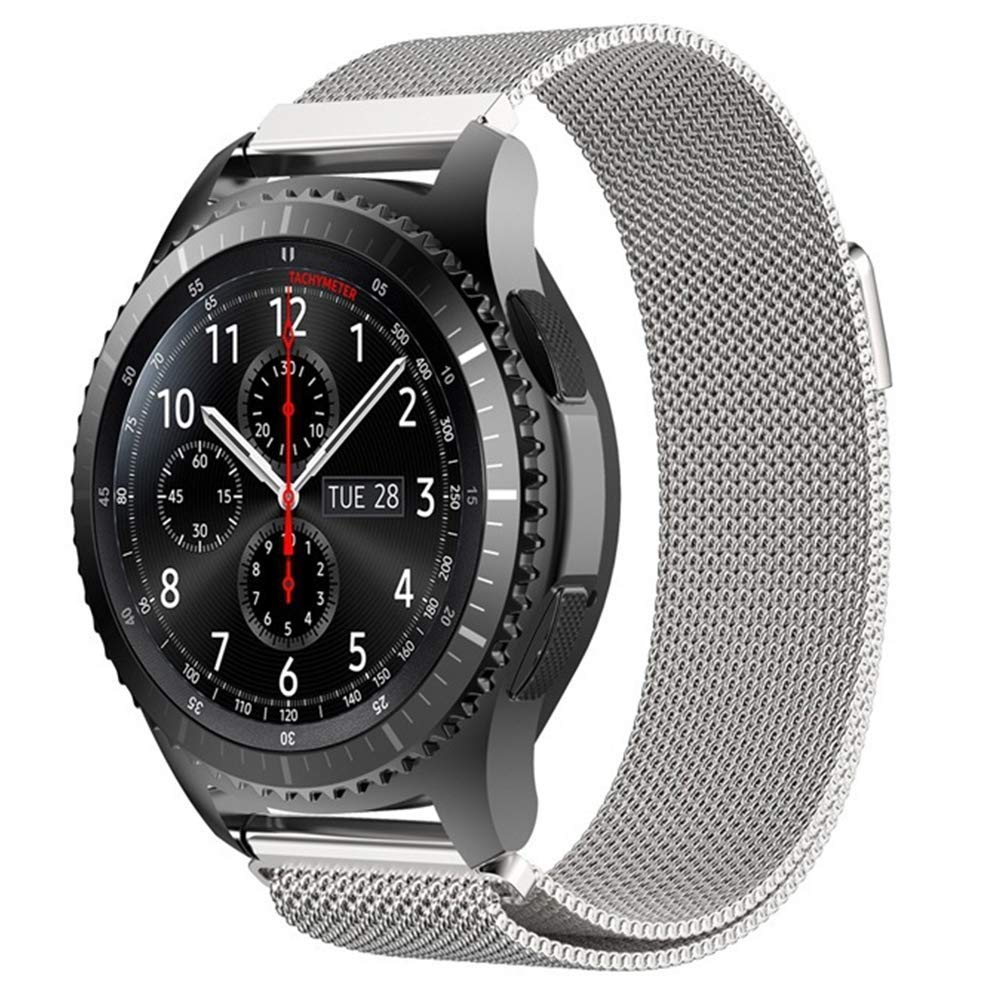 Ремінець BeWatch міланська петля для Samsung Galaxy Watch 46 мм Срібло (1020205.2)