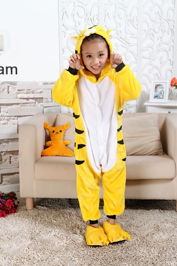 Пижама детская Kigurumba Тигр M - рост 115 - 125 см Желтый с белым (K0W1-0051-M)